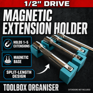 1/2 Drive Magnetic Extension Holder Organisers