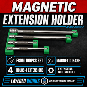 Halfords Advanced Magnetic Extension Holder Organiser | From 100Pcs Set