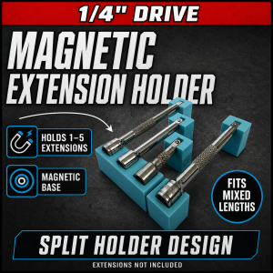 1/4 Drive Magnetic Extension Holder Organisers