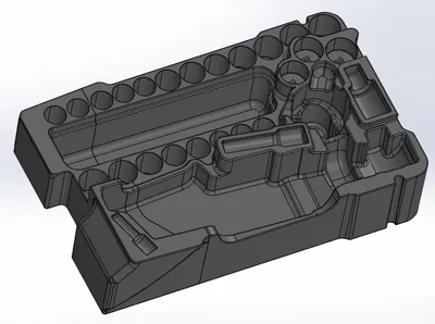 Milwaukee M12 3/8 Ratchet & Socket PACKOUT Insert 4 Milwaukee M12 3/8 Ratchet & Socket PACKOUT Insert - Image 4