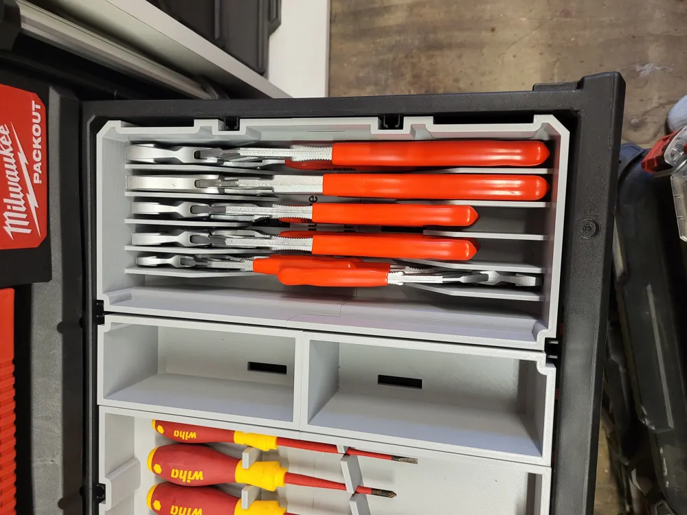 6-Slot Gland Pliers Organiser Insert 3 6-Slot Gland Pliers Organiser Insert - Image 3