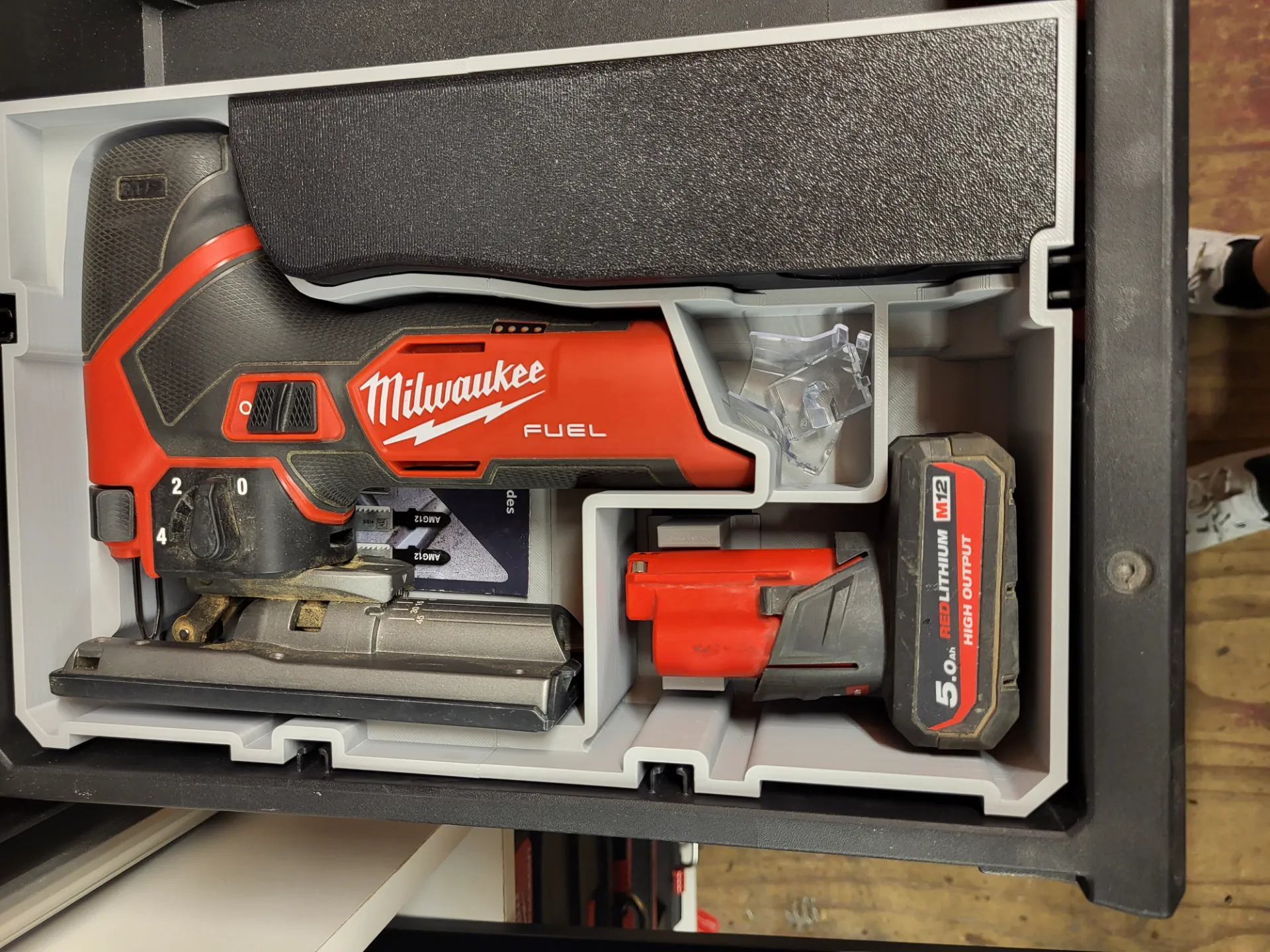 Milwaukee M12 FUEL Jigsaw US PACKOUT Drawer Insert 2 Milwaukee M12 FUEL Jigsaw US PACKOUT Drawer Insert - Image 2