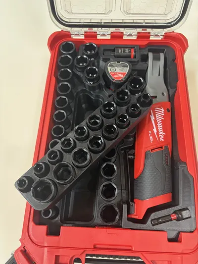 Milwaukee M12 3/8 Ratchet & Socket PACKOUT Insert 14 Milwaukee M12 3/8 Ratchet & Socket PACKOUT Insert - Image 14