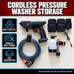 Our Products 33 Cordless Pressure Washer Wall Storage Set