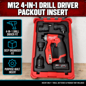 Our Products 24 Milwaukee M12 4-in-1 Drill Driver PACKOUT Insert