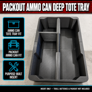 Milwaukee PACKOUT Ammo Can Deep Tote Tray