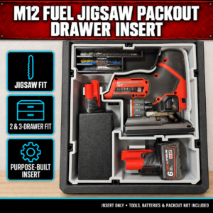 Milwaukee M12 FUEL Jigsaw PACKOUT Drawer Insert