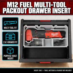 Milwaukee M12 FUEL Multi-Tool PACKOUT Drawer Insert