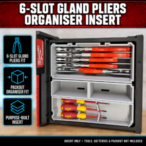 6-Slot Gland Pliers Organiser Insert