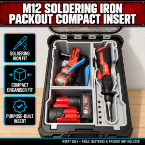 Milwaukee M12 Soldering Iron PACKOUT Compact Insert