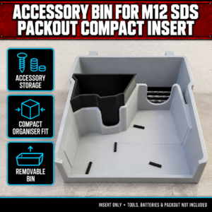 Accessory Bin for M12 SDS PACKOUT Compact Insert