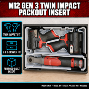 Milwaukee M12 Gen 3 Twin Impact PACKOUT Insert