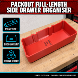 Milwaukee PACKOUT Full-Length Side Drawer Organiser