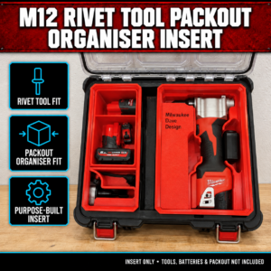Milwaukee M12 Rivet Tool PACKOUT Organiser Insert
