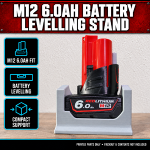 Milwaukee M12 6.0Ah Battery Levelling Stand