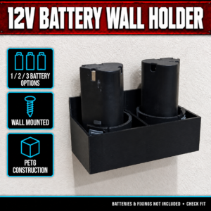 Universal 12V Battery Wall Mount