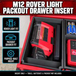 Our Products 24 Milwaukee M12 Rover Light PACKOUT Drawer Insert