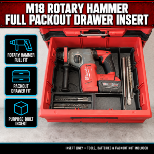 Our Products 25 Milwaukee M18 Rotary Hammer Full PACKOUT Drawer Insert