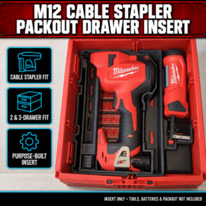Our Products 29 Milwaukee M12 Cable Stapler PACKOUT Drawer Insert
