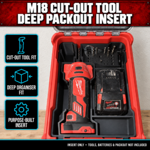 Our Products 31 Milwaukee M18 Cut-Out Tool Deep PACKOUT Insert
