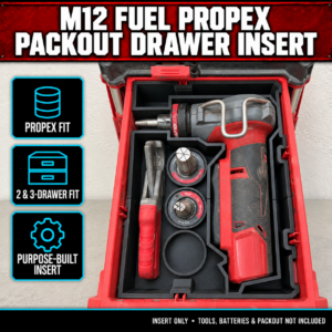 Our Products 38 Milwaukee M12 FUEL ProPEX PACKOUT Drawer Insert