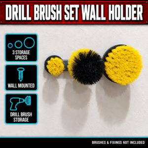 Drill Brush Set Wall Holder