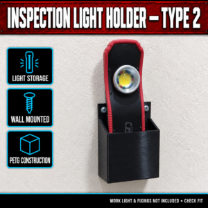 Our Products 38 Inspection Work Light Wall Holder - Type 2