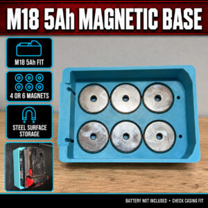 Milwaukee M18 5Ah Magnetic Battery Base – product features and example use