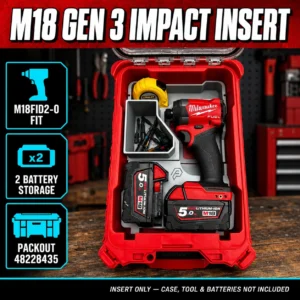 Milwaukee Packout Insert - M18 Impact Gen 3