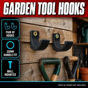 Garden Tool Hooks For Gardening tools | Tool Organiser | Multiple Colours